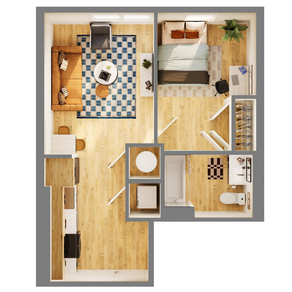 1BR/1BA – A2